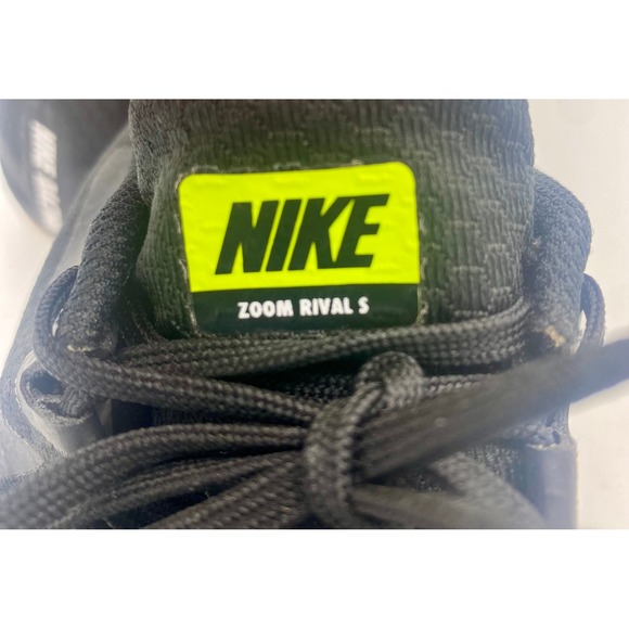 Nike Zoom Rival Racing Track Running Spike Shoes Youth Sz 9.5 black white - Picture 7 of 7